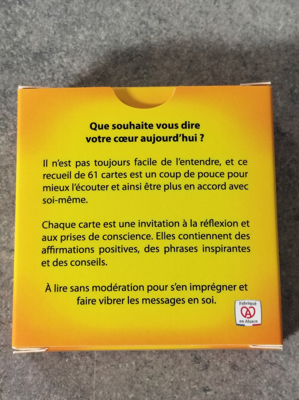 Oracle de 61 cartes inspirantes - Vibrer à la Lumière du Coeur